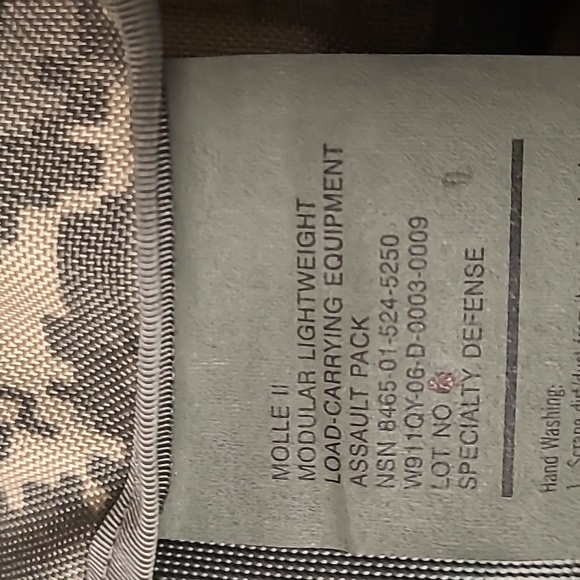 US Military Molle II Lightweight Load-Carrying Equipment Assault Pack - Picture 17 of 17